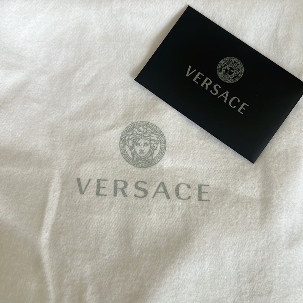 Versace Virtus Black Leather
Hobo Shoulder Crossbody Handbag - NWOT - Picture 16 of 16